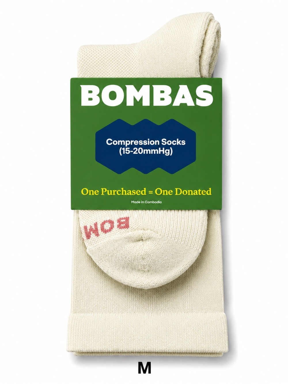 Bombas Compression Knee High Socks M Mint Green
